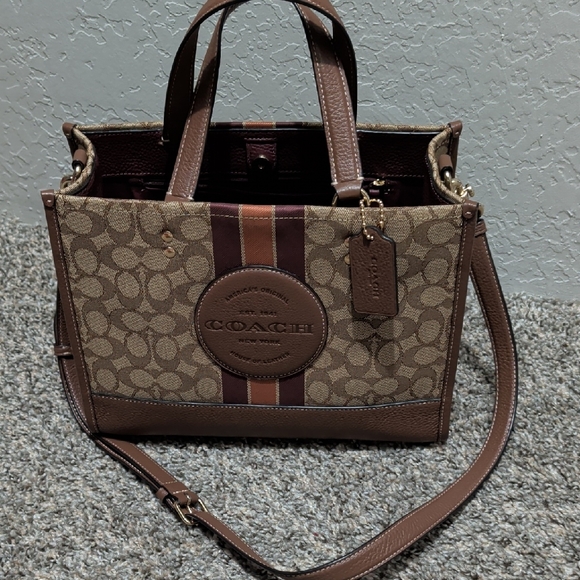 Coach Handbags - Coach Tan and Brown Signature Handbag